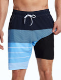 Mens Swim Trunks with Zipper Pockets and Compression Liner - Quick Dry