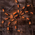 Giant Spider Halloween Decorations - 60 Orange LED Lighted Spider