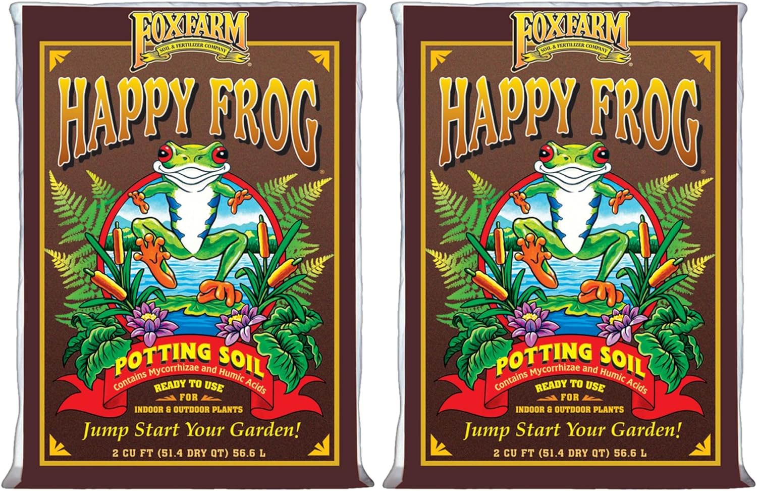 FoxFarm Happy Frog Potting Soil for Indoor and Outdoor Plants