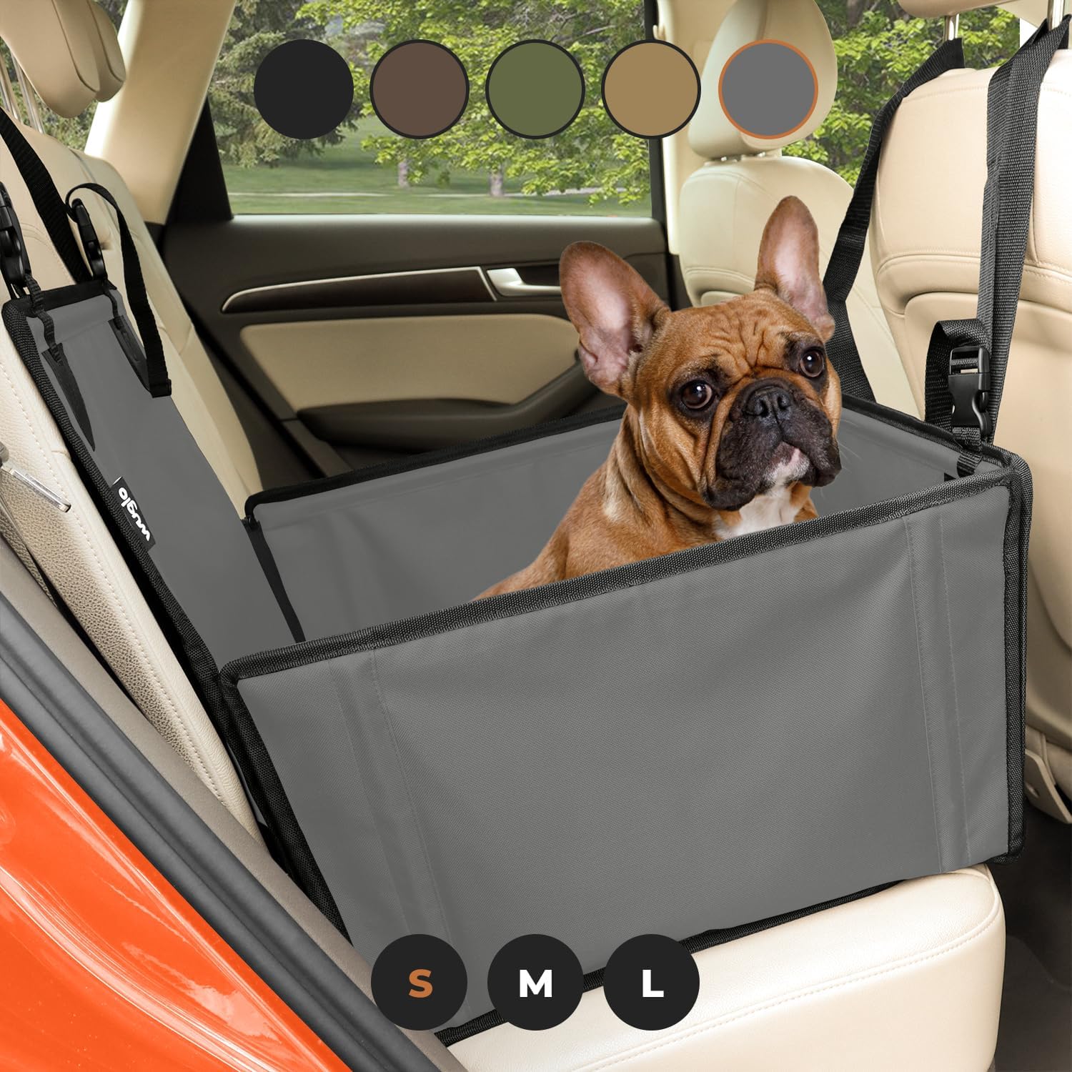 Extra Stable Dog Car Seat for Medium-Sized Dogs - Waterproof