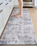 23x86-inch Kitchen Floor Mat Runner in Blue - Cushioned Anti Fatigue