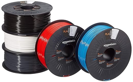 Basics PLA 3D Printer Filament 1.75mm 5 Spools 1 kg