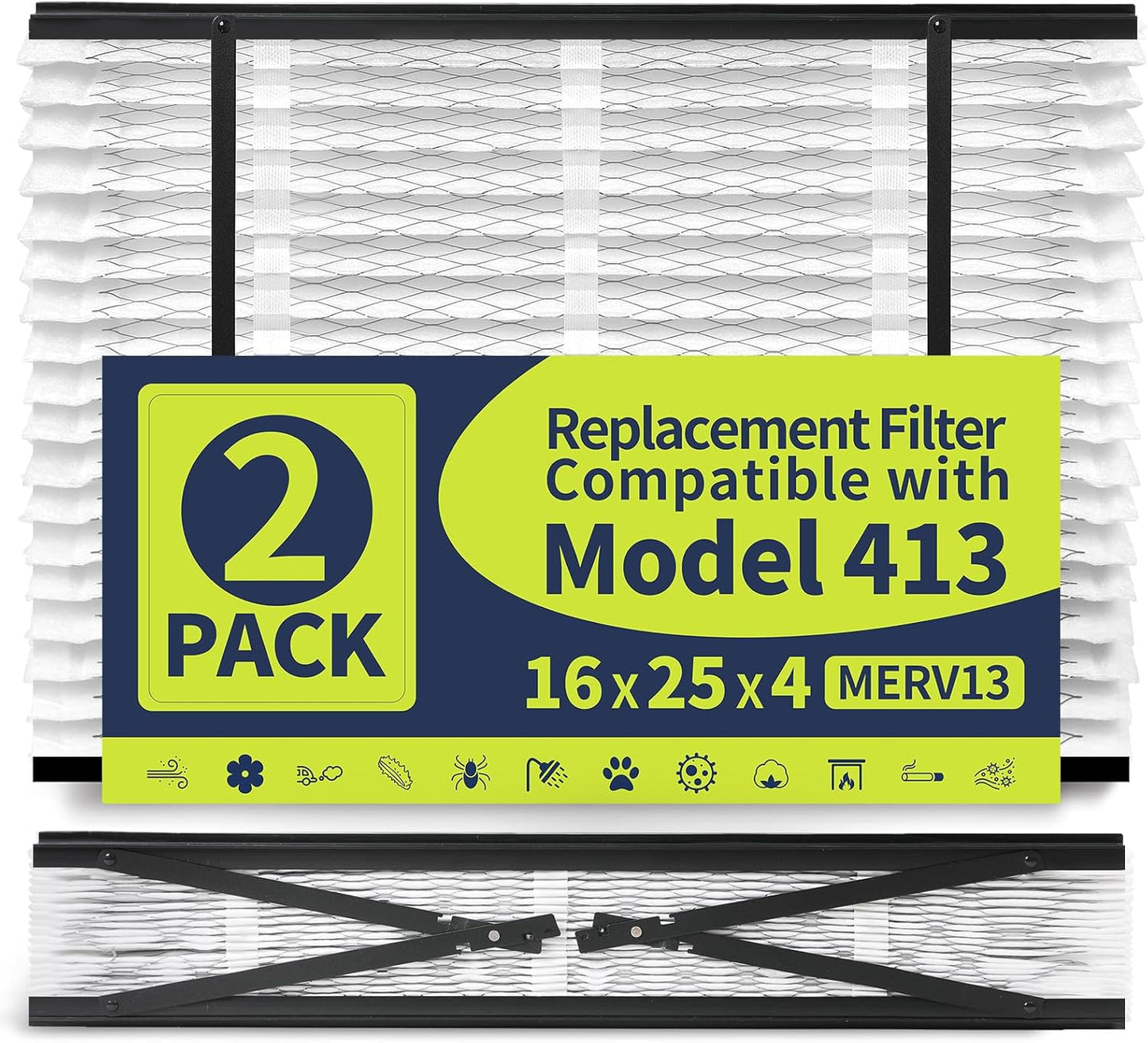 2 Pack 413 Replacement Filter for AprilAire Air Purifiers
