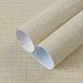 Cream Grasscloth Peel and Stick Wallpaper - Removable Faux Linen