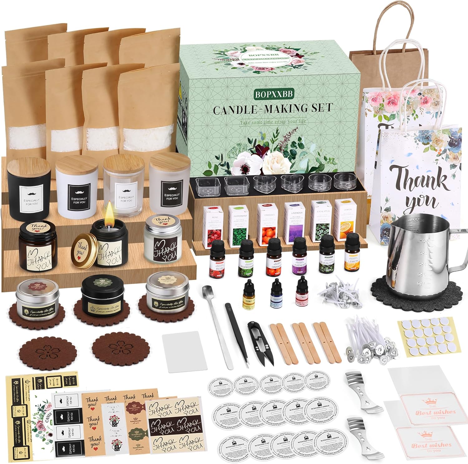 DOPXXBB Complete Candle Making Kit for DIY Candle Enthusiasts