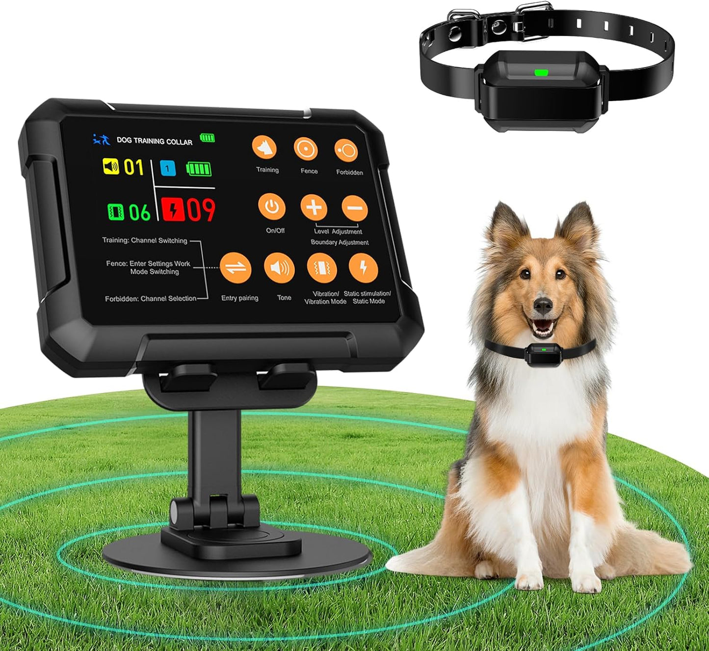 Pethey 2025 Wireless Dog Fence: No-Go Zones, 1 Acre Coverage