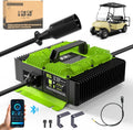 Fast Charge Golf Cart Battery Charger - Bluetooth Control, 18A, 17.5ft Cable