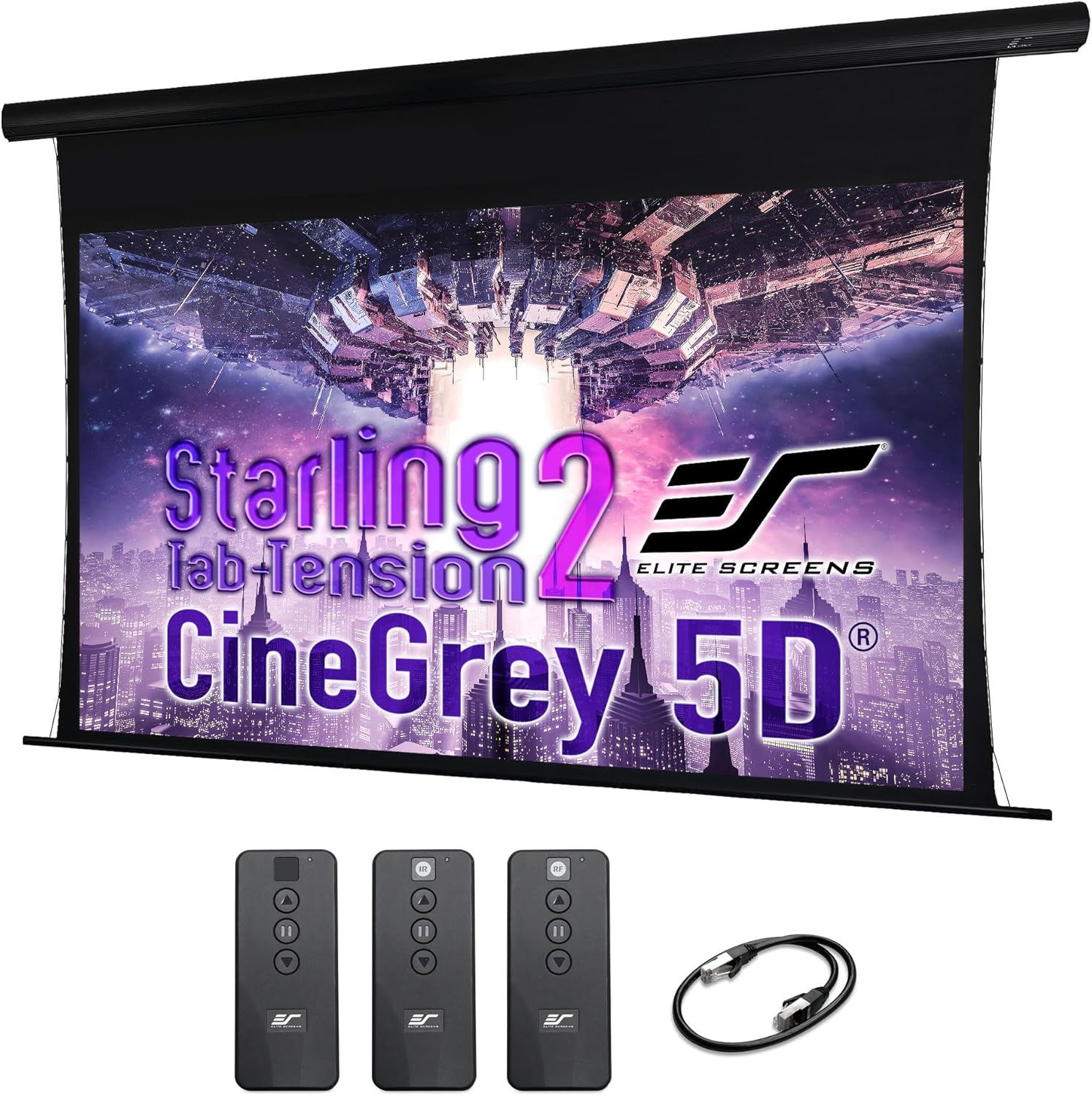 Elite Screens Starling Tab-Tension 2 120 Inch Projector Screen