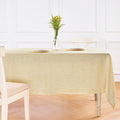 Elegant 52 x 52 Inch Pure Linen Tablecloth in Spicy Mustard