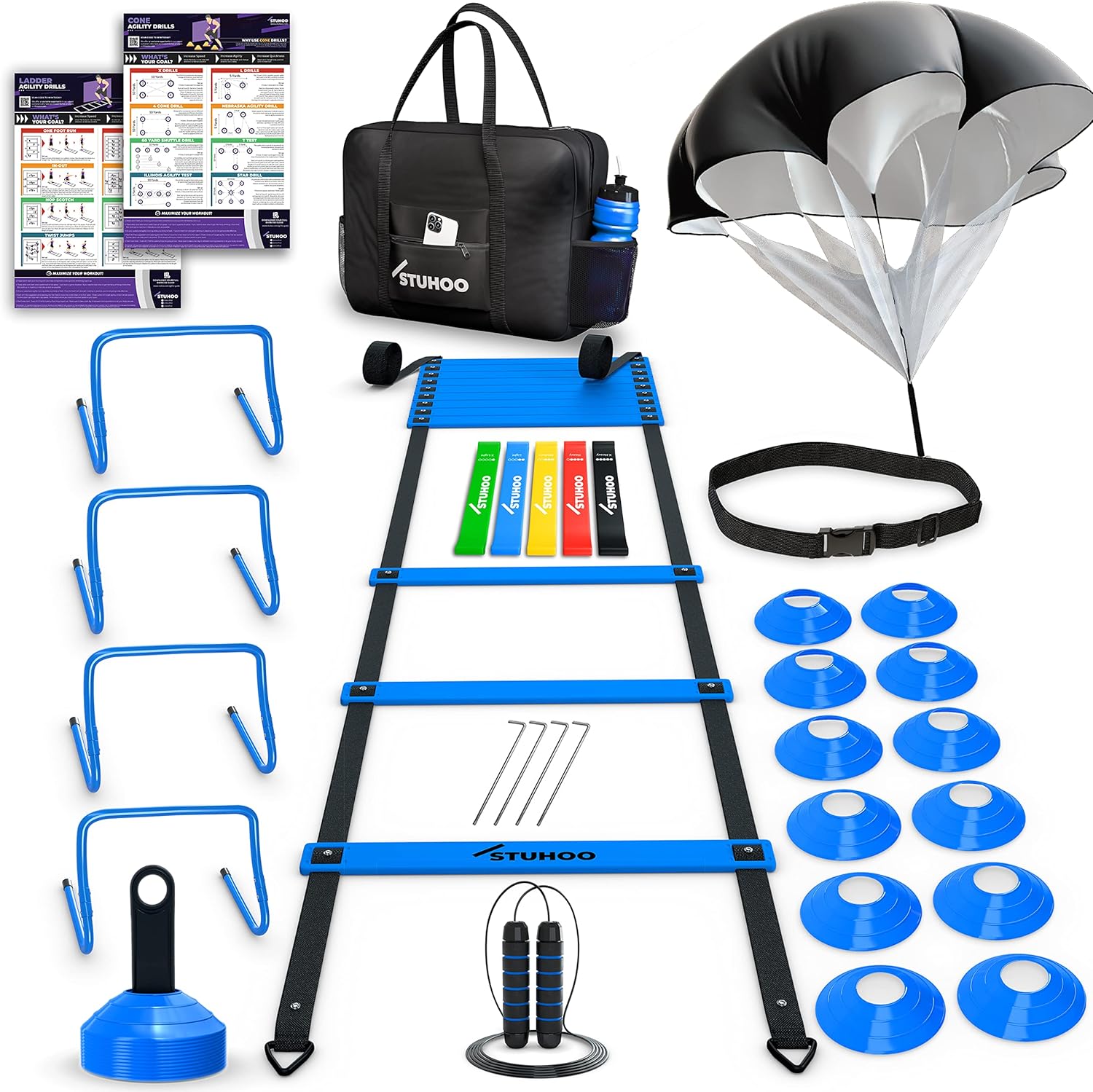 Agility Training Equipment Set for Soccer and Football Skills