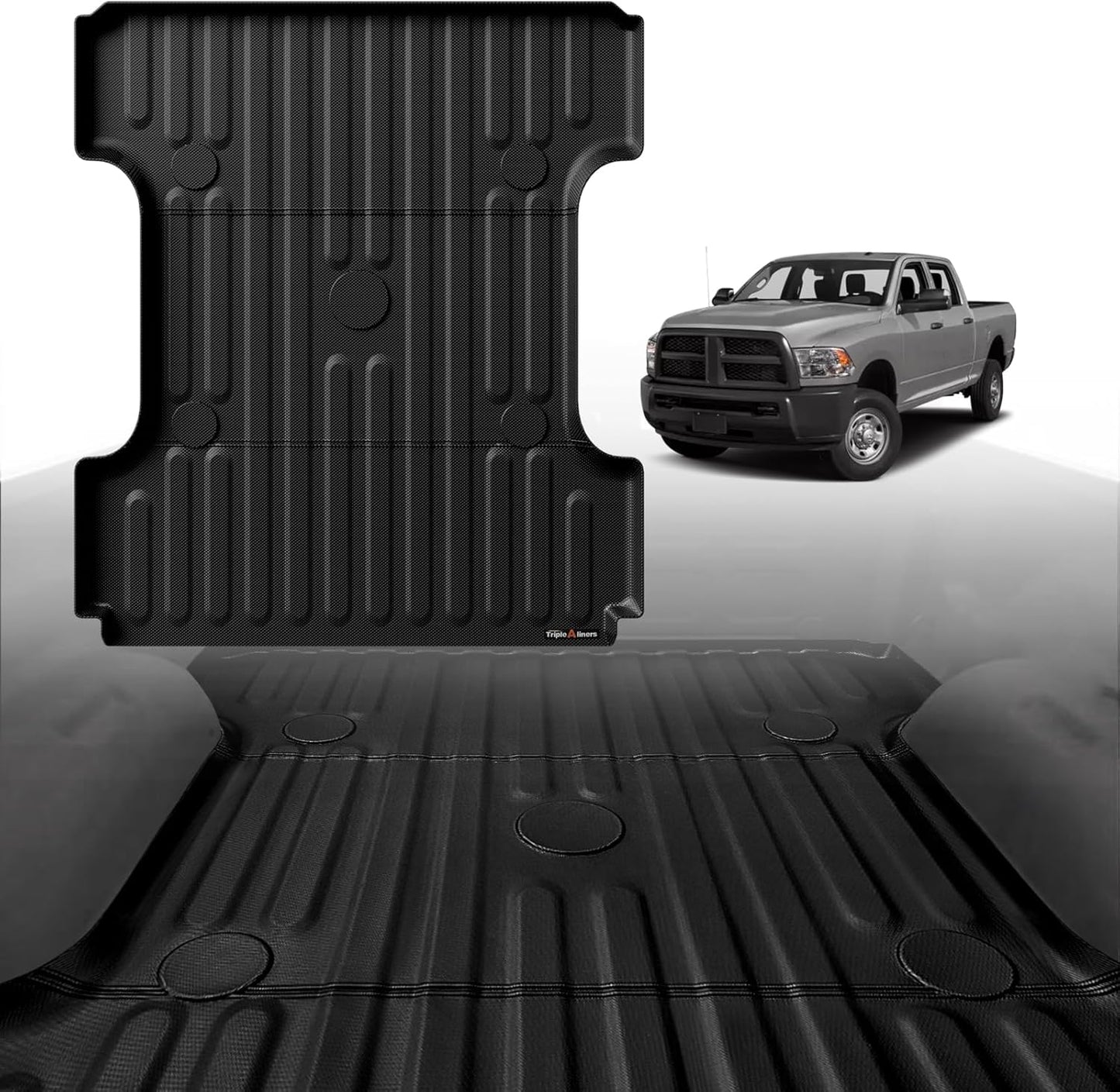 TripleAliners Truck Bed Mat for 2002-2018 Dodge RAM 1500