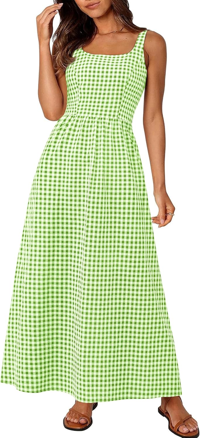 Stylish Summer Maxi Dresses for Women with Spaghetti Straps
