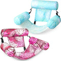 SLOOSH Inflatable Pool Floats Adult 2-Pack - Comfortable Tropical