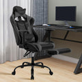 Ergonomic High Back PU Leather Gaming Chair with Footrest