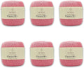 6 Skeins Sensy Crochet Thread Size 10 Baby Pink - Fine Lace Thread