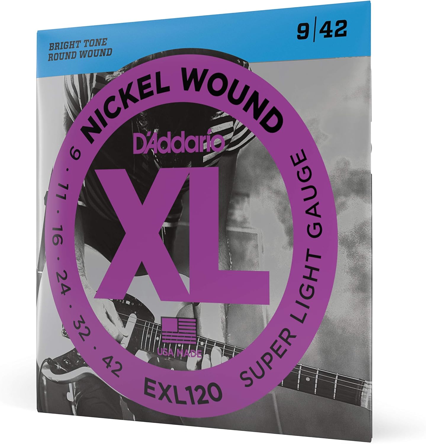 D'Addario Electric Guitar Strings - Perfect Intonation & Durability - EXL120