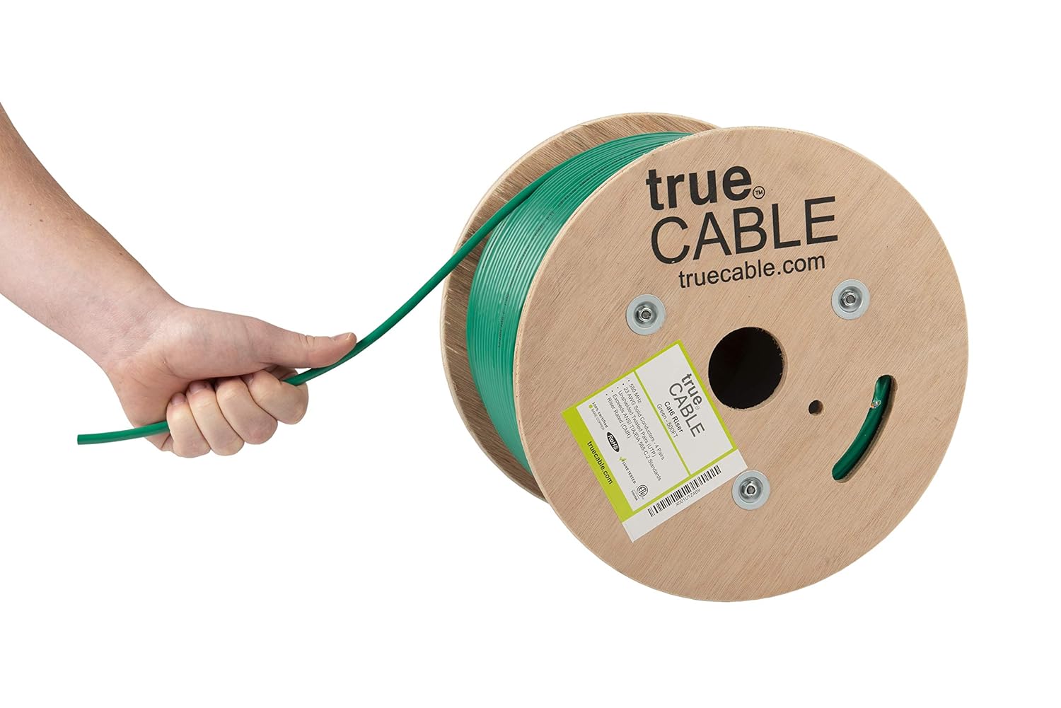 trueCABLE Cat6 Riser 500ft Ethernet Cable for High Performance