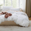 Bedsure White Duvet Cover King Size - Extra Soft Cotton-Like Set