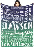 Personalized Blankets with Name Custom Baby Blanket - Soft, Warm Throw