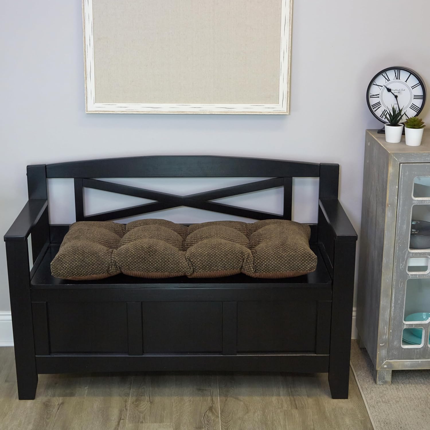 Klear Vu Non-Slip Tufted Bench Cushion for Indoor Furniture