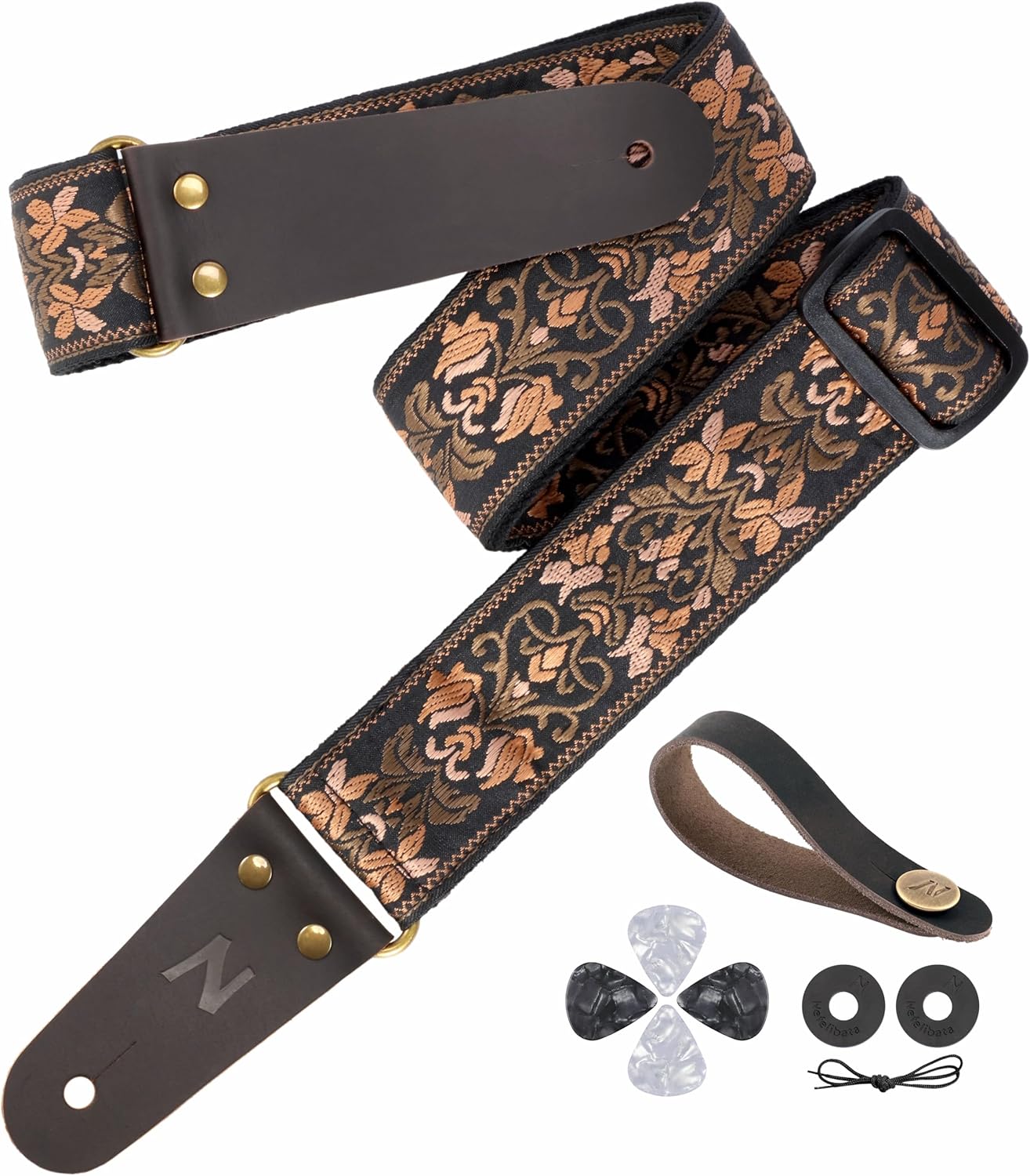 Nefelibata 2 Jacquard Guitar Strap with Hidden Pocket