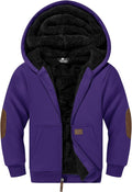 SWISSWELL Kids Fleece Hoodie Sherpa Lined Zip Up Jacket - Warm, Soft