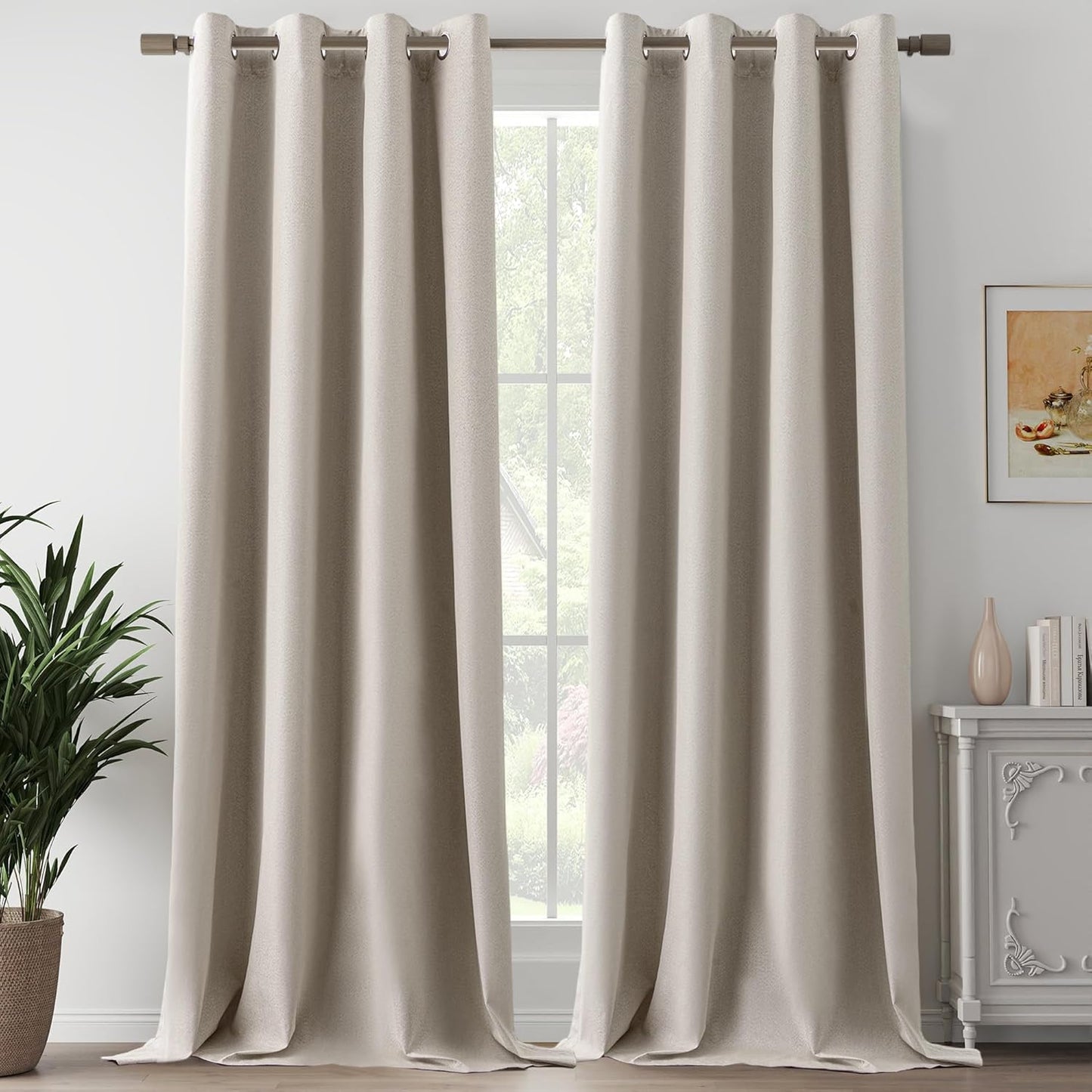 Full Blackout Curtains 95 Inches Long for Living Room Privacy
