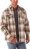 Wrangler Authentics Men's Sherpa Lined Shirt Jacket - Warm Daily Layer