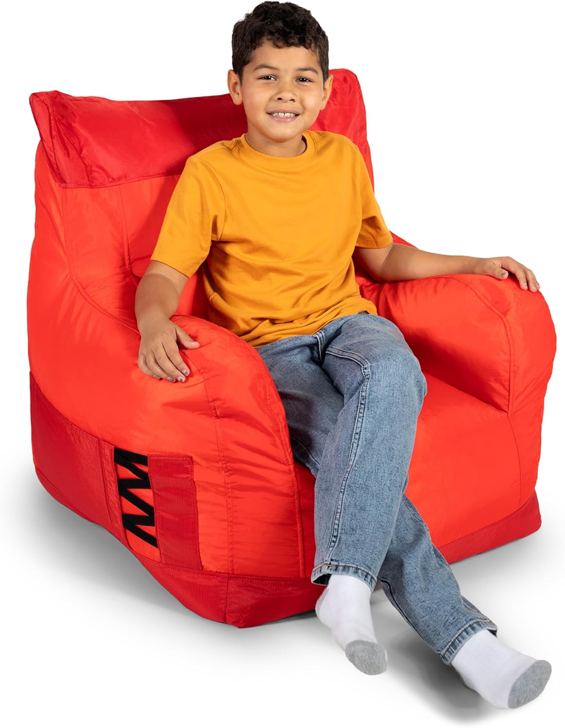 Big Joe Dorm Bean Bag Chair with Drink Holder and Pocket