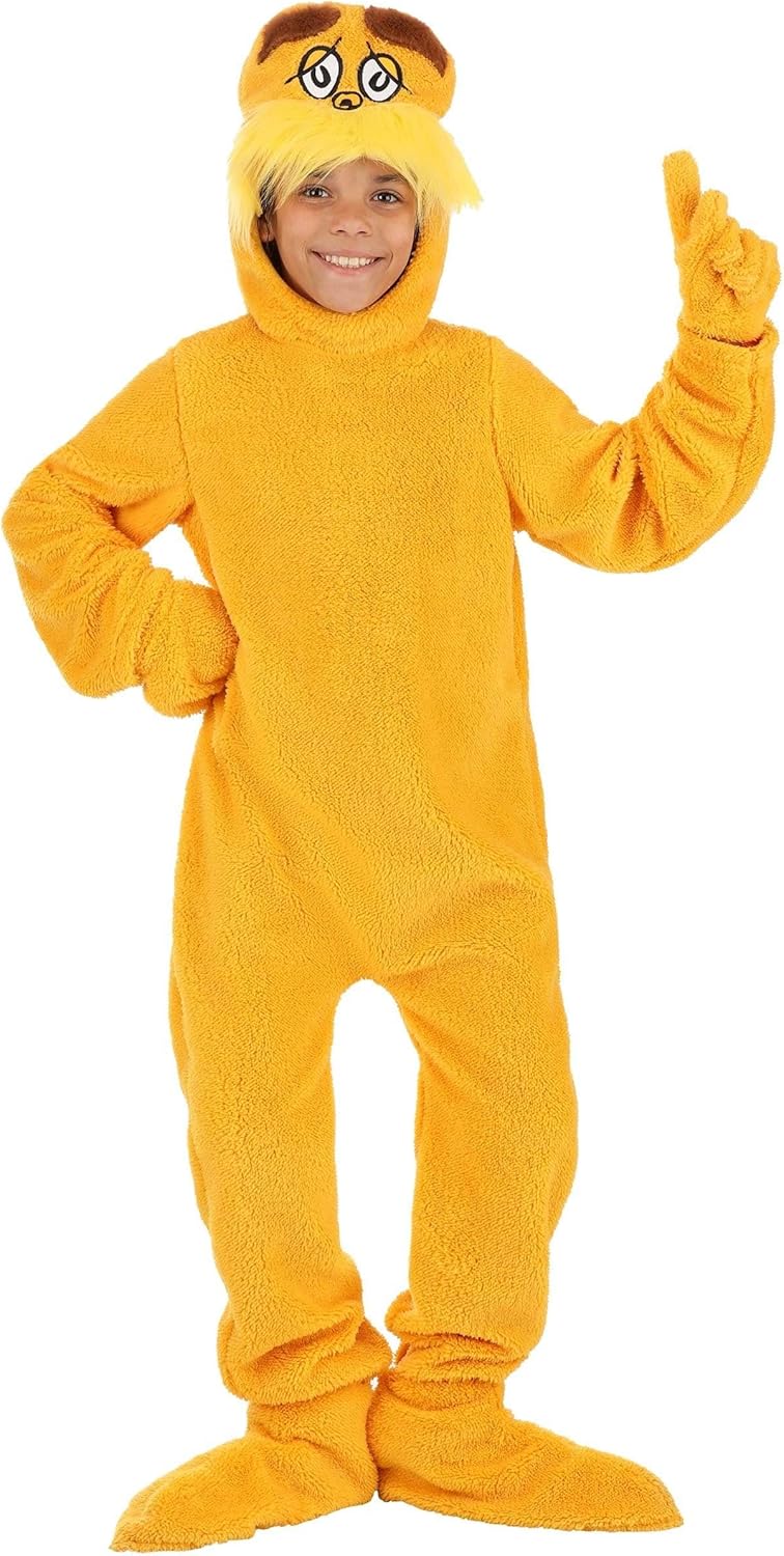 Child Dr. Seuss The Lorax Costume - Deluxe Jumpsuit Set