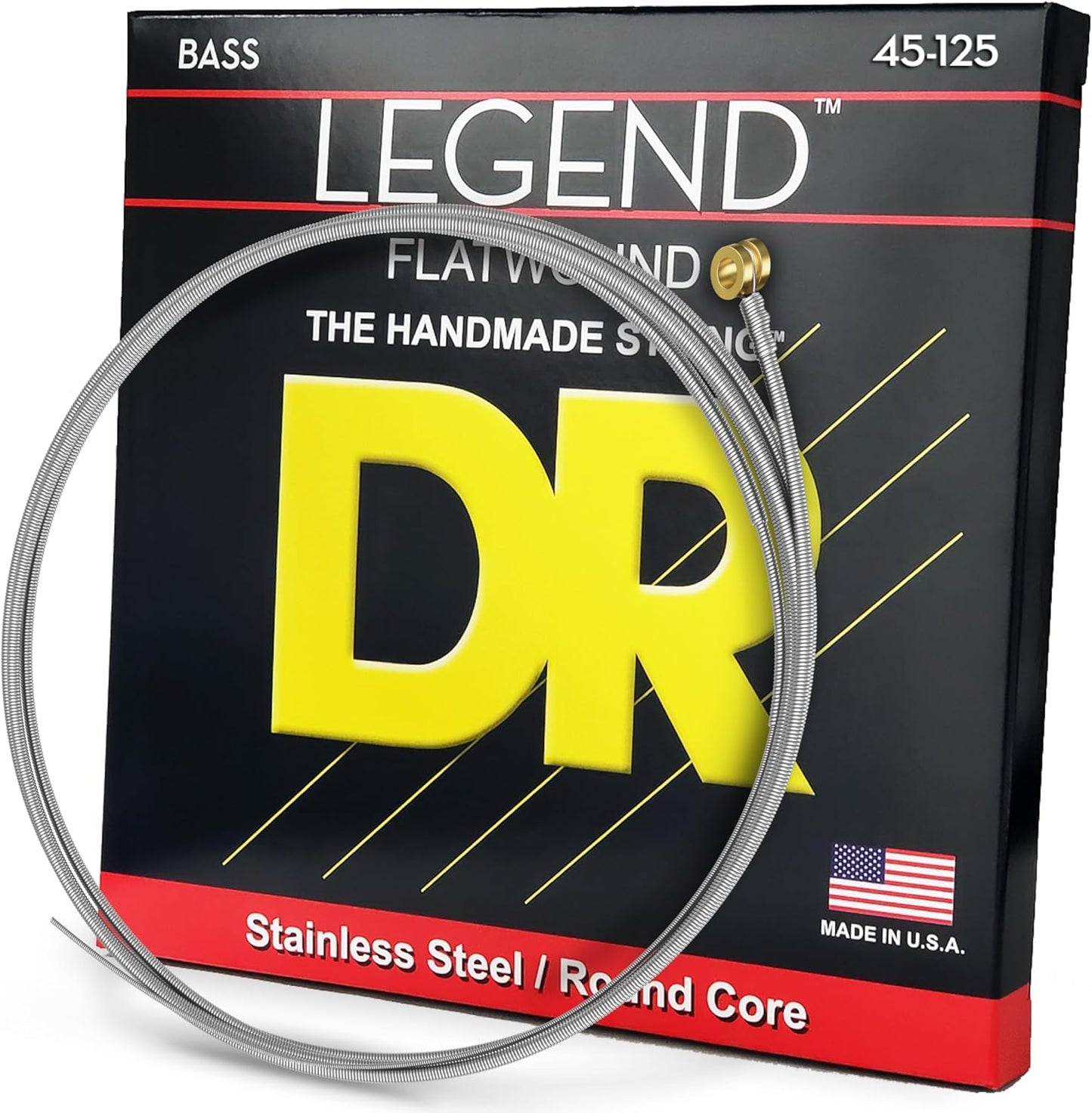 DR Strings LEGEND Polished Flatwound Stainless Steel Bass Strings
