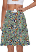 Womens 20in Knee Length Tennis Skirt Skort - Tummy Control, Pockets