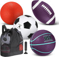 Deekin 4 Pcs Sport Balls Set for Kids Teens - Complete Youth Practice