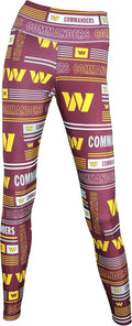 Zubaz Women's Full Length High Waist Leggings - Team Pride