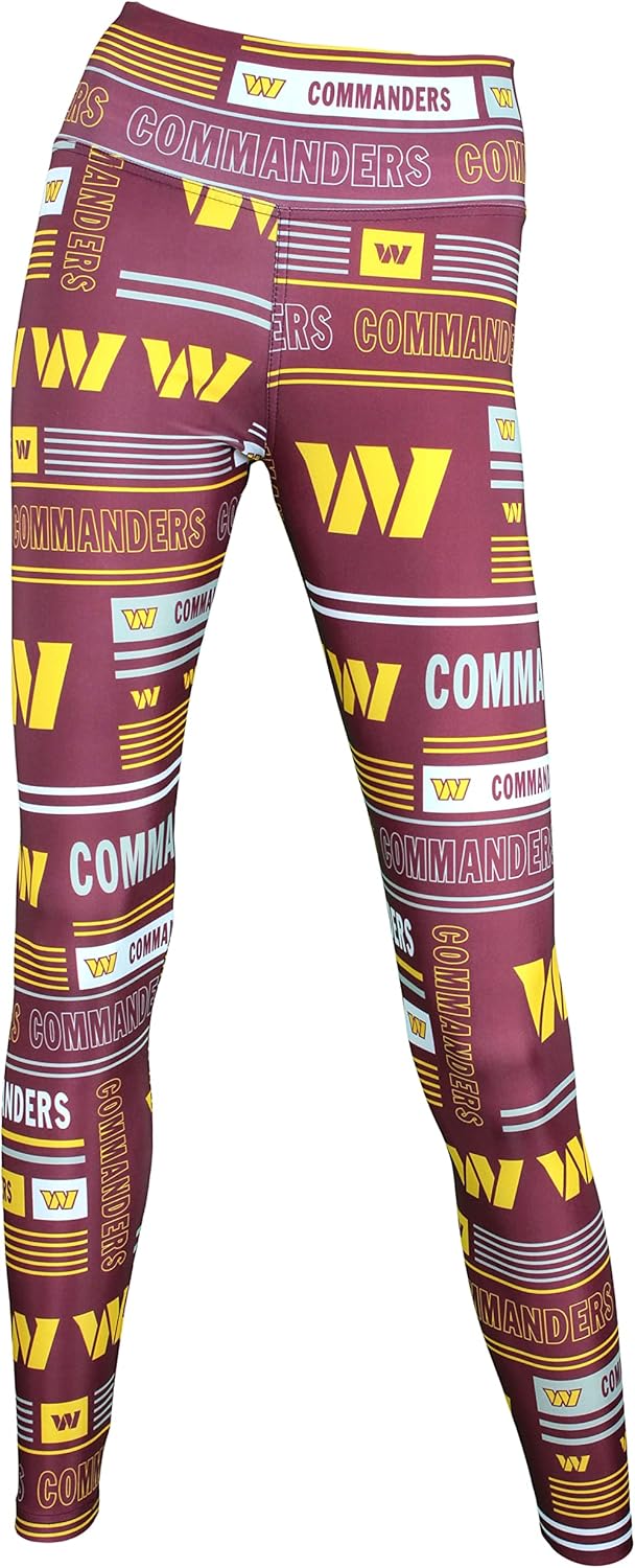 Zubaz NFL Women's Full Length High Waist Leggings for Fans