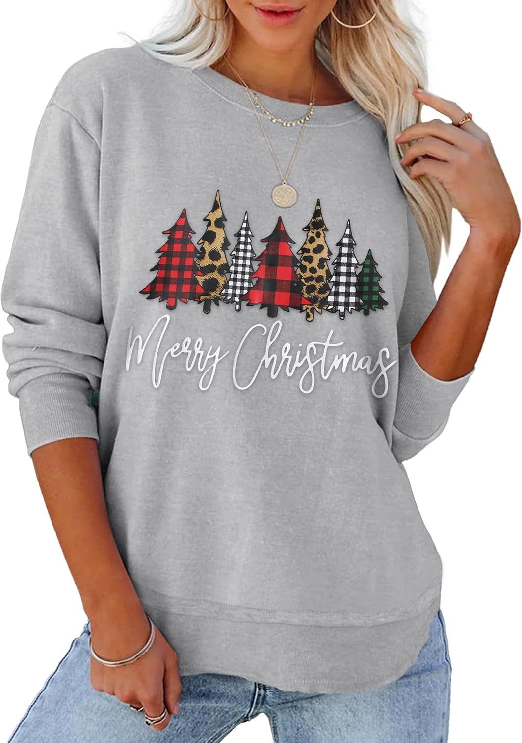 NECIOUS Merry Christmas Sweatshirt - Festive Xmas Pullover