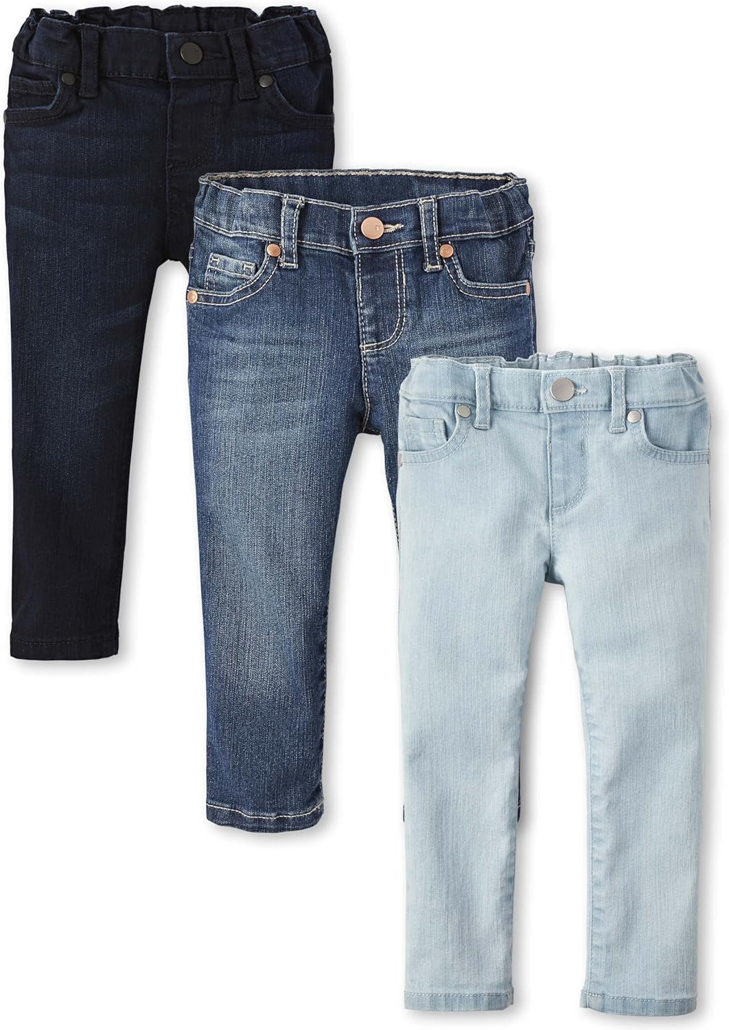 Toddler Girls Skinny Jeans Multipack - Soft Stretch Denim
