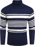 Men's Slim Fit Turtleneck Sweater - Warm, Soft Casual Knit