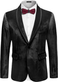 Men's Velvet Tuxedo Floral Blazer Jacket - Stylish Dinner & Formal
