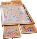 PlayVibe 1000 Piece Puzzle Board with Drawers and Cover - Stable