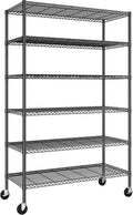82in H x 45in W x 18in D 6-Tier Wire Storage Shelves - Heavy Duty