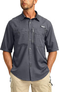 Men's Fishing Shirts with Zipper Pockets UPF 50 (Style W6J5)