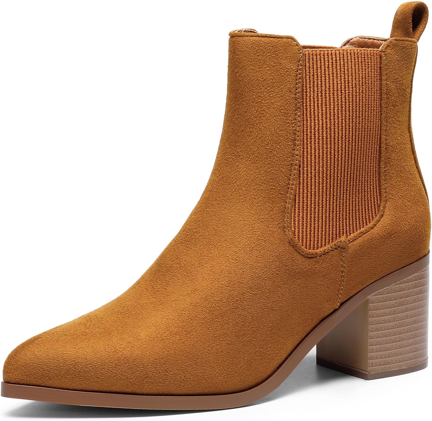 DREAM PAIRS Women's Retro Elastic Chelsea Ankle Boots for Fall