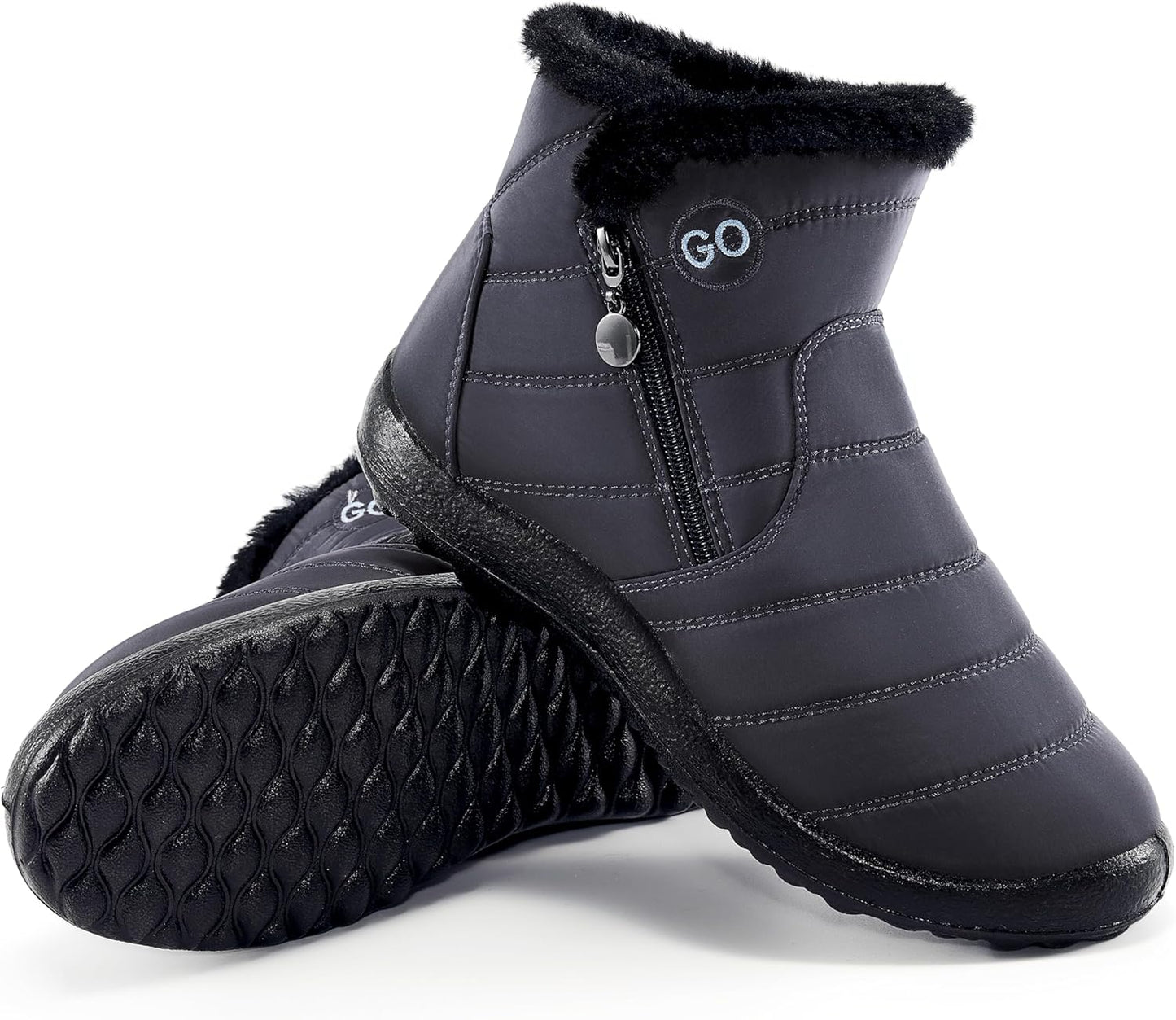 HARENCE Snow Boots for Women - Comfortable Waterproof Winter Footwear