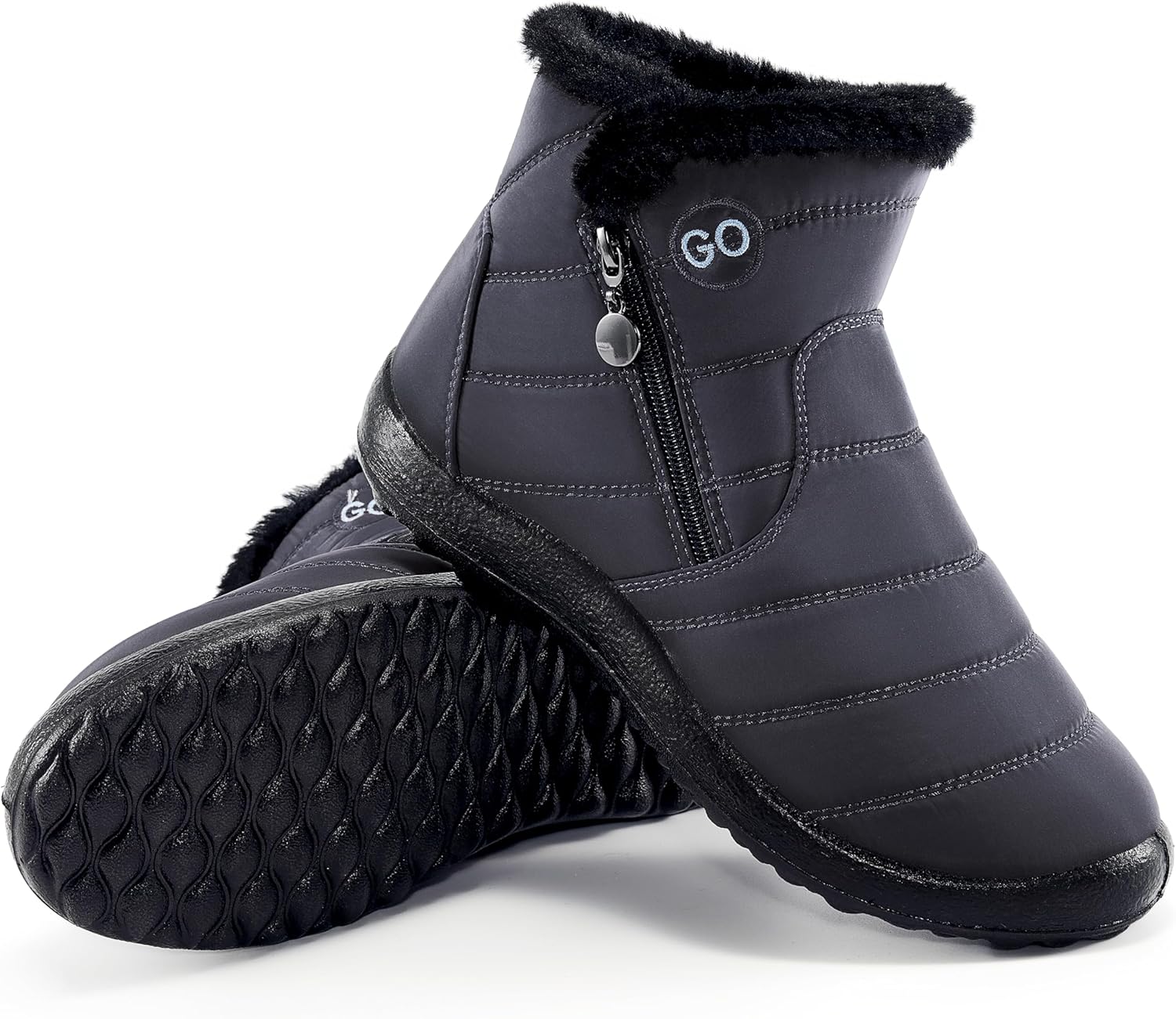 HARENCE Snow Boots for Women - Comfortable Waterproof Winter Footwear