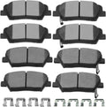 Ceramic Front Rear Disc Brake Pad Set for Santa Fe and Sorento - Quiet