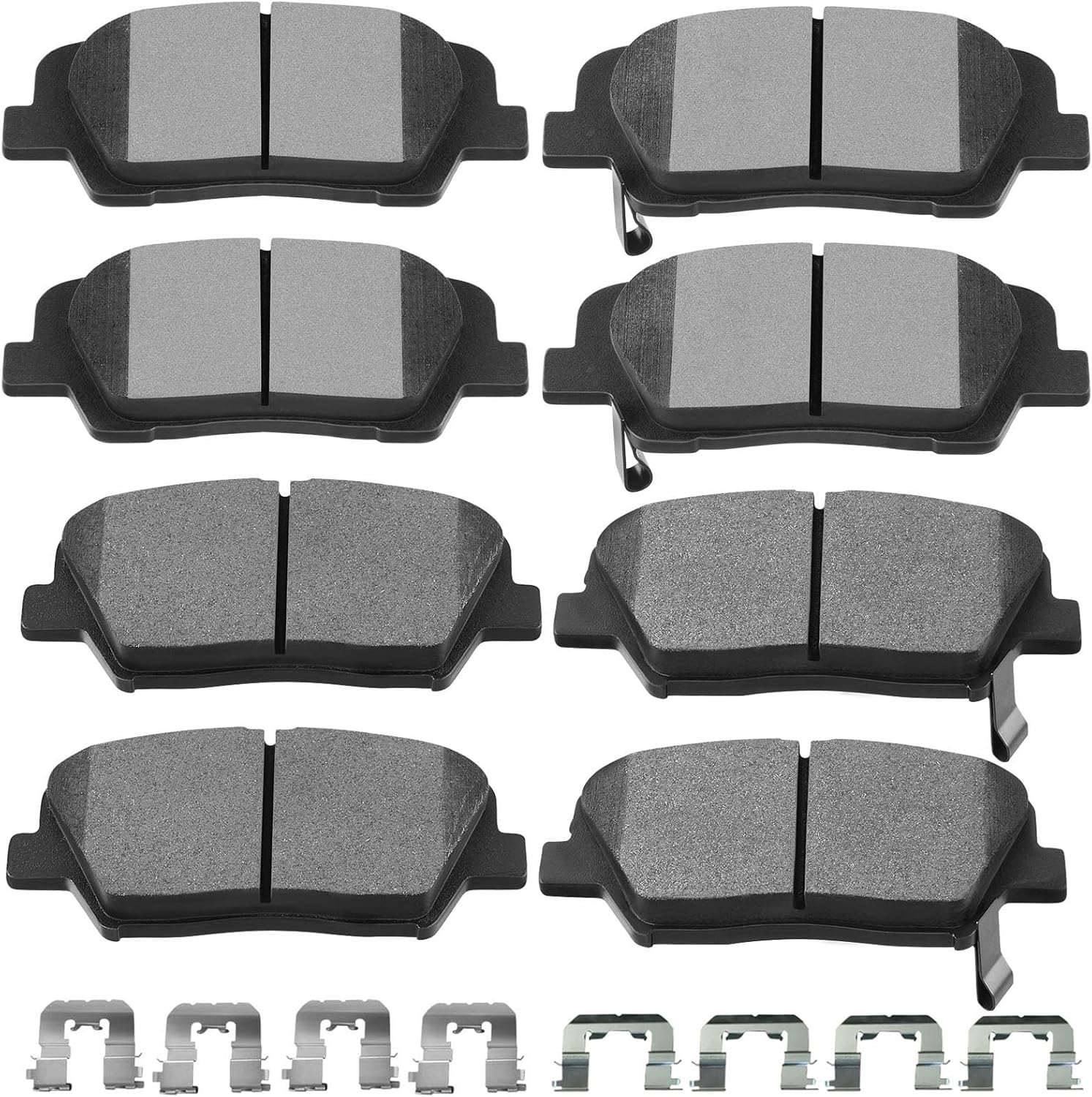 SCITOO Ceramic Front Rear Disc Brake Pad Set for Hyundai & Kia