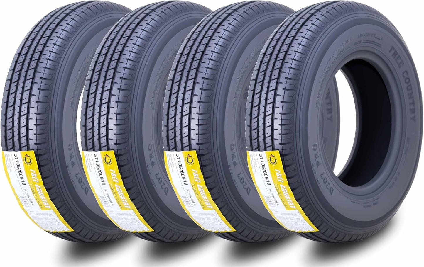 Premium Quality Free Country Grand Ride Trailer Tires Set of 4