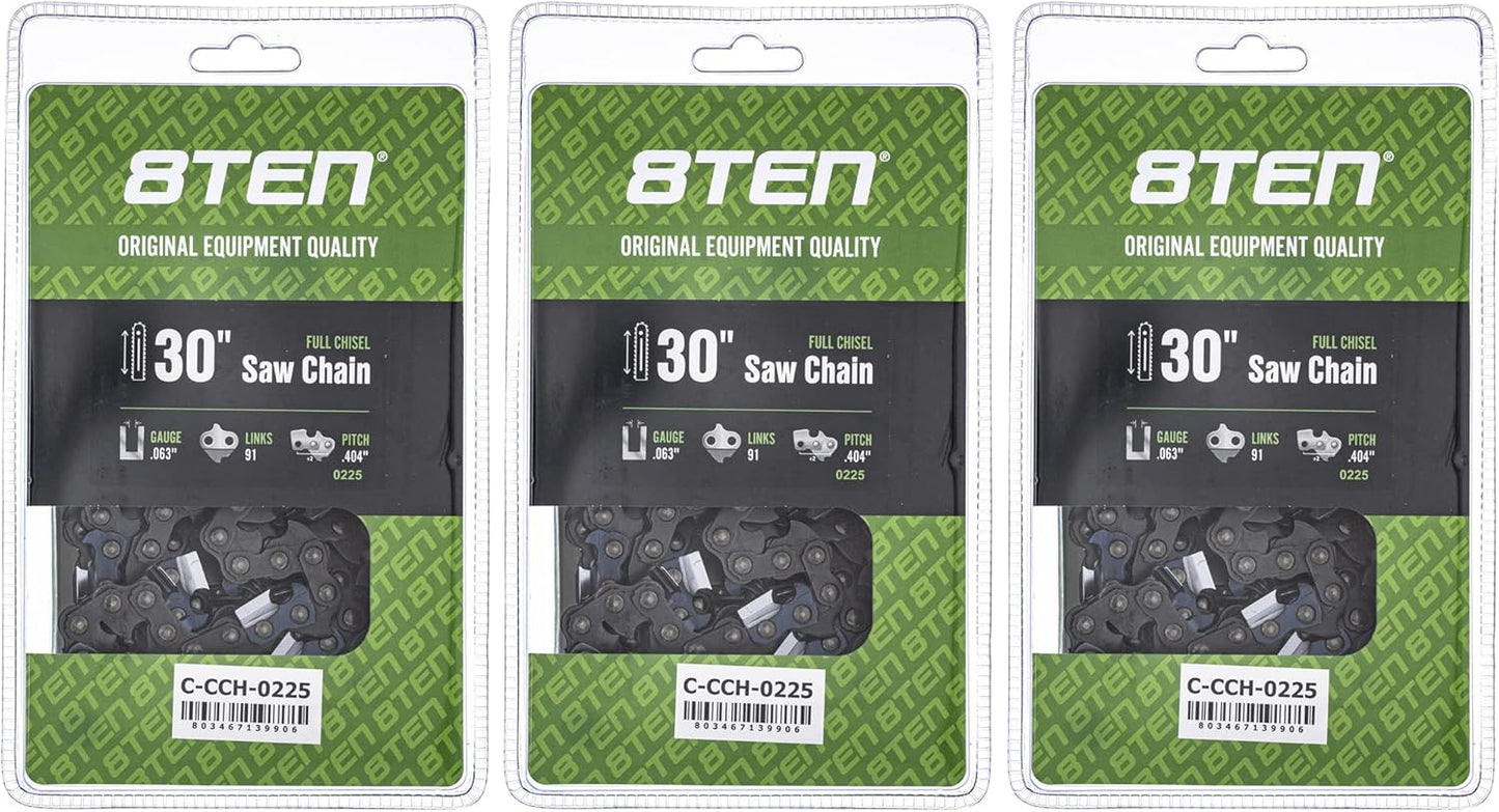 8TEN Full Chisel Chainsaw Chain 30 Inch for Stihl 088 M 39460050091