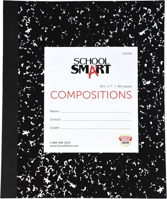 School Smart Flex Cover Composition Book, 48 Sheets